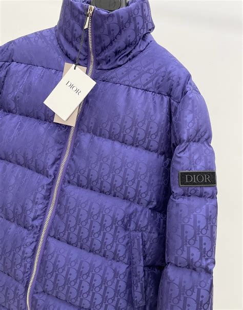 dior purple oblique jacket|Dior down jacket.